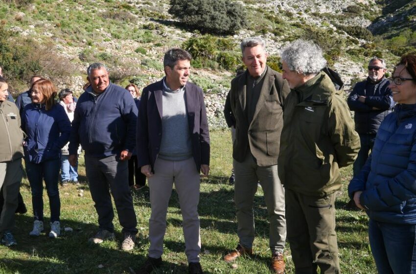 Carlos Mazón: “Posem en marxa ajudes al pasturatge per afavorir la prevenció d’incendis forestals i impulsar la ramaderia extensiva”
