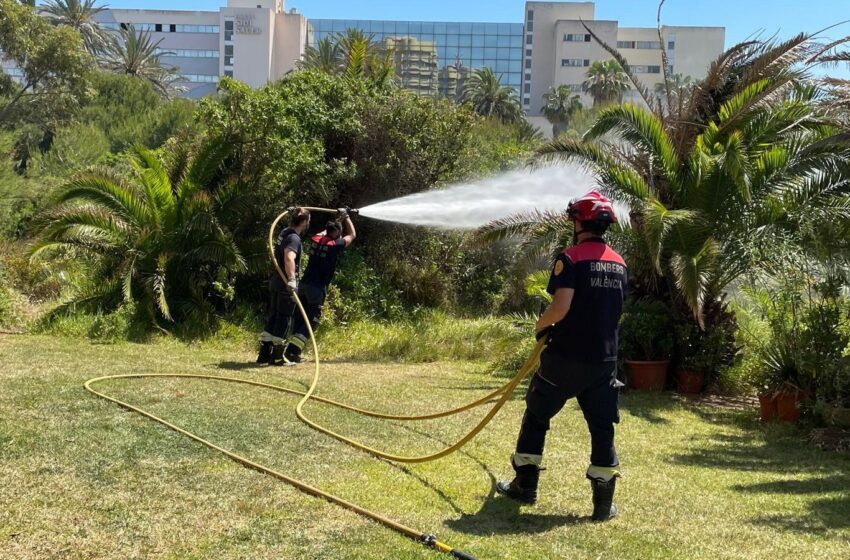 Devesa activa un escut preventiu contra incendis que han començat a aplicar els Bombers
