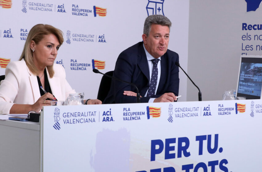 El Consell impulsa la recuperació després de la dana amb ajudes i mesures per a millorar la gestió ambiental