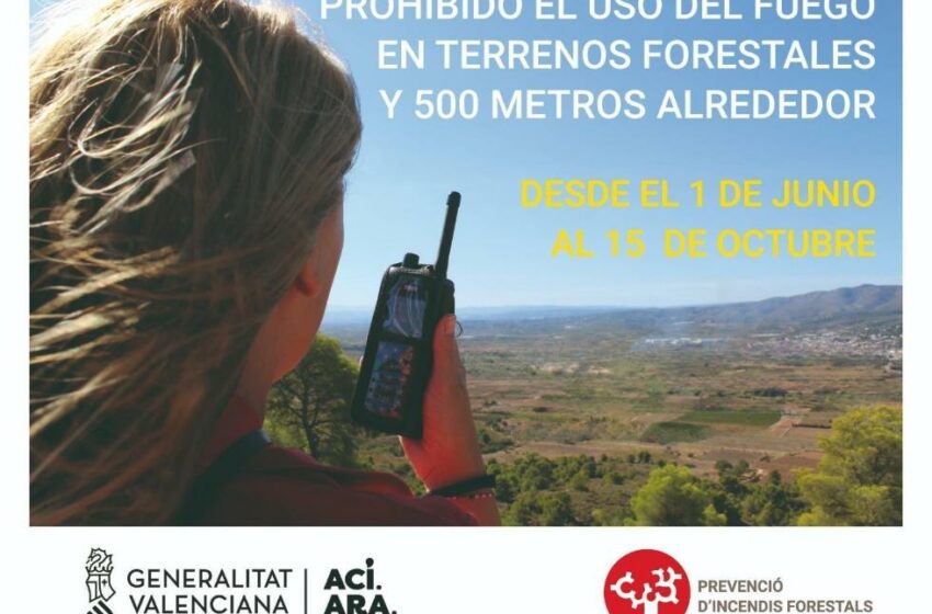  Medi Ambient recorda la prohibició d’usar foc en terrenys forestals entre l’1 de juny i el 15 d’octubre
