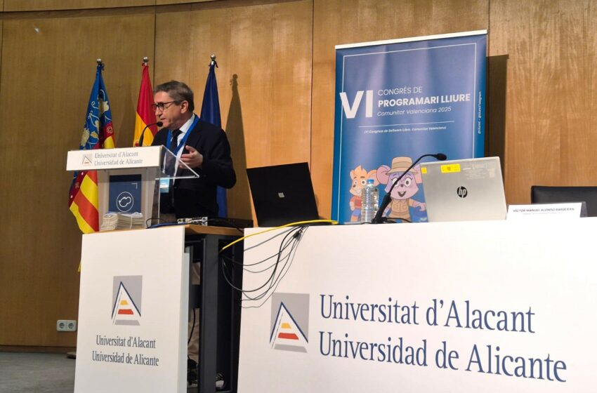 El conseller d’Educació, Cultura, Universitats i Ocupació, José Antonio Rovira, ha destacat el programa de software lliure educatiu Lliurex