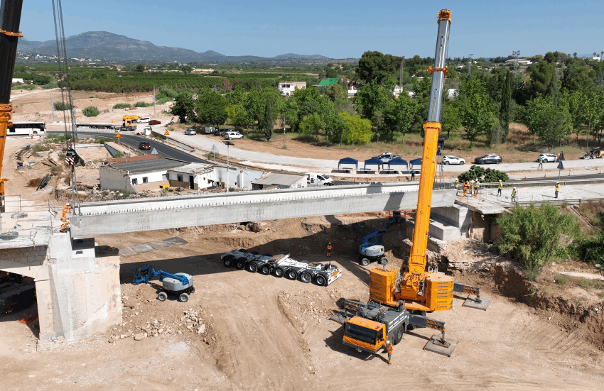  La Generalitat avança en la reconstrucció de la CV-50 a Cheste, que estarà plenament operativa aquest estiu