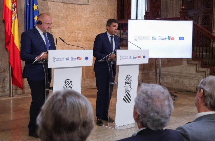  Mazón reclama la solidaritat europea per a continuar la reconstrucció de la Comunitat Valenciana