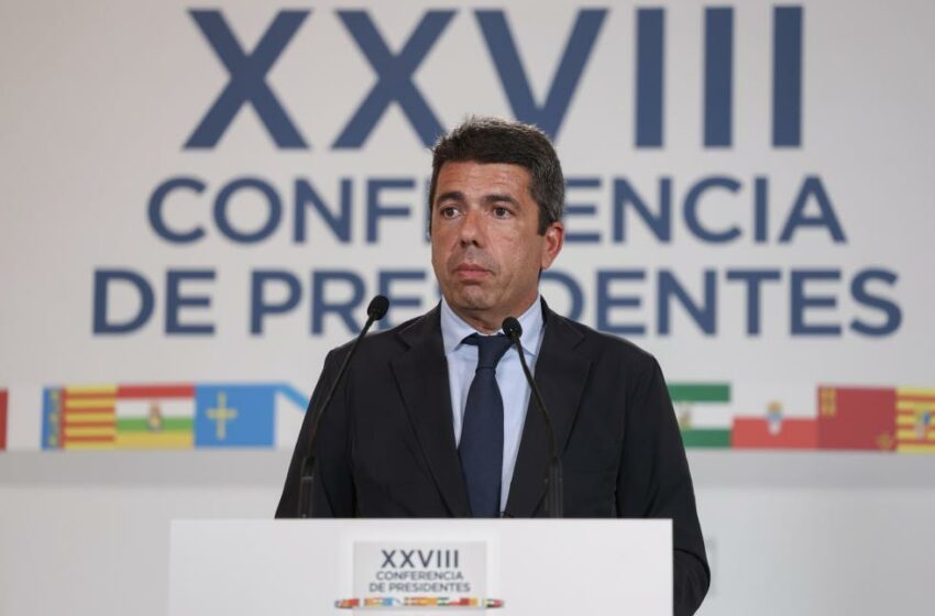  Mazón lamenta que la Conferència de Presidents concloga sense acords ni el suport necessari per a la reconstrucció valenciana