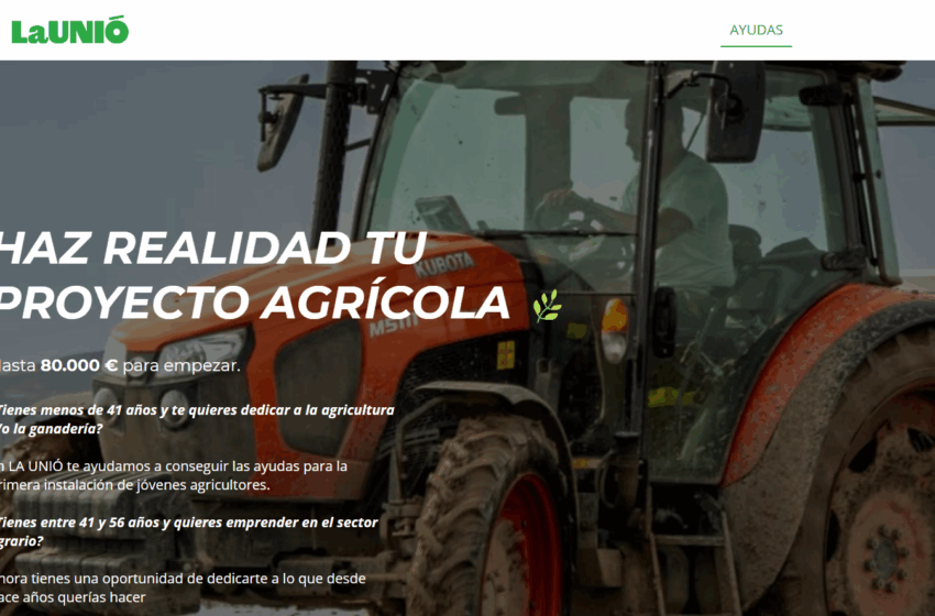  Noves ajudes per a joves i nous llauradors i ramaders a la Comunitat Valenciana