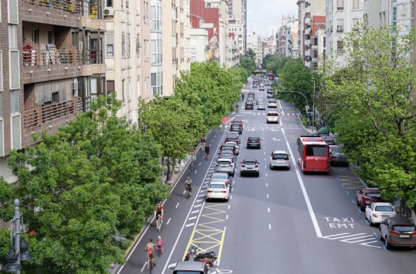  L’Ajuntament de València inicia les obres del carril bici de Sant Vicent Màrtir