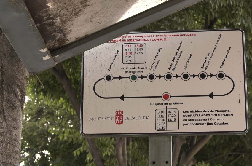 L’Alcúdia suprimeix el servei d’autobús directe fins a l’Hospital de la Ribera
