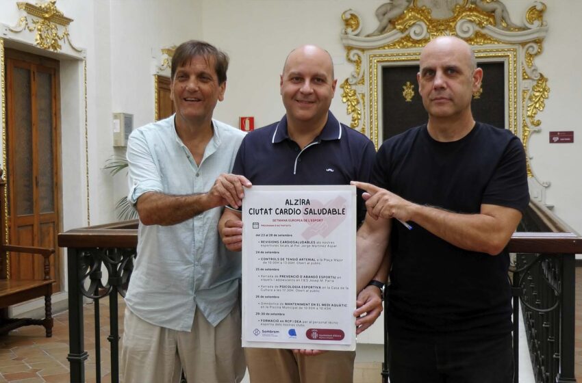  Alzira celebra la Setmana Europea de l’Esport baix el lema ‘Ciutat Cardio Saludable’