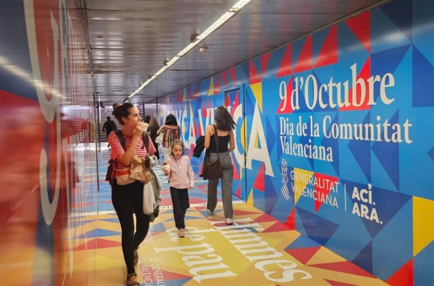  Metrovalencia oferirà servei nocturn la vigília del 9 d’Octubre per facilitar l’accés als actes