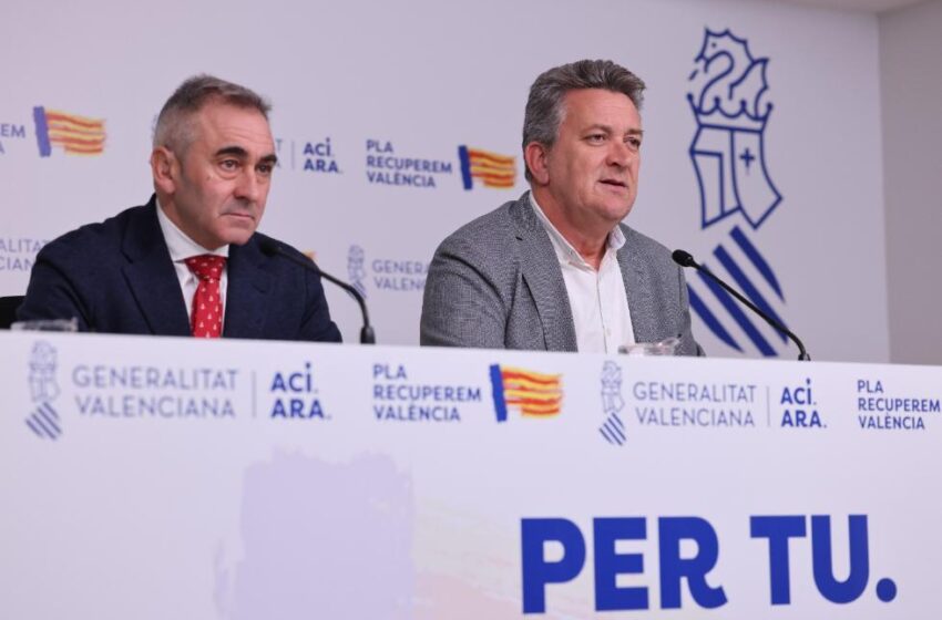  La Generalitat accelera l’execució del Plan Endavant per consolidar la recuperació d’una Comunitat Valenciana més resilient i preparada