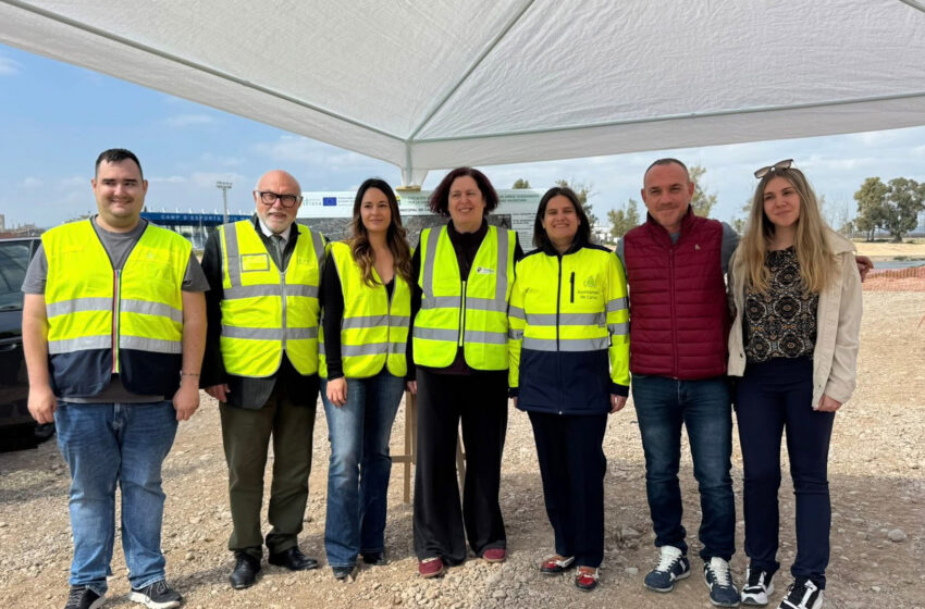  Carlet rep la visita de la secretària d’Estat per supervisar les obres de la DANA